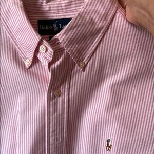 Ralph Lauren Men's Red Striped Shirt